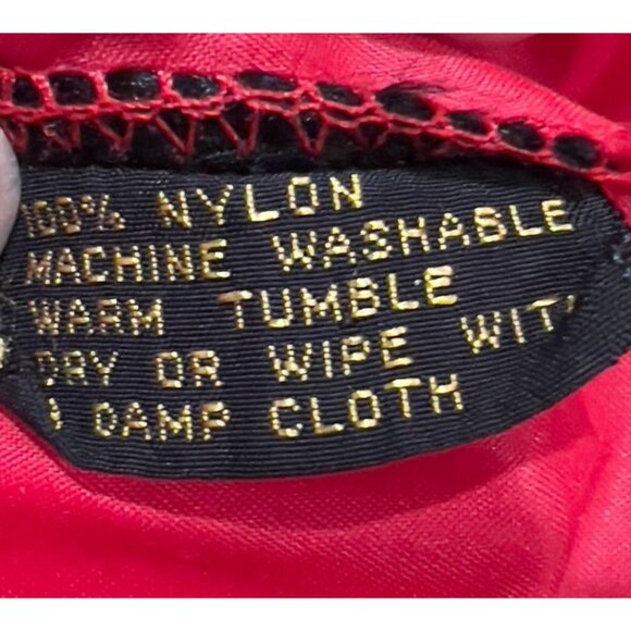 Vintage Izod Lacoste Red Nylon Windbreaker Jacket L Large Lightweight Outerwear - Picture 9 of 9